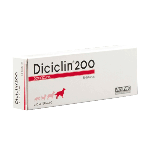 DICICLIN 200mg 30 TAB ANDVET