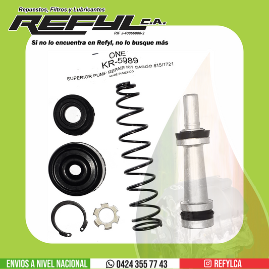 KR-5989 KIT REPACION Y GUARDAPOLVO BOMBA DE CROCHE FORD CARGO 815/1721 H751B