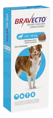 Bravecto 20-40 Kg, 1000 Mg Para perros