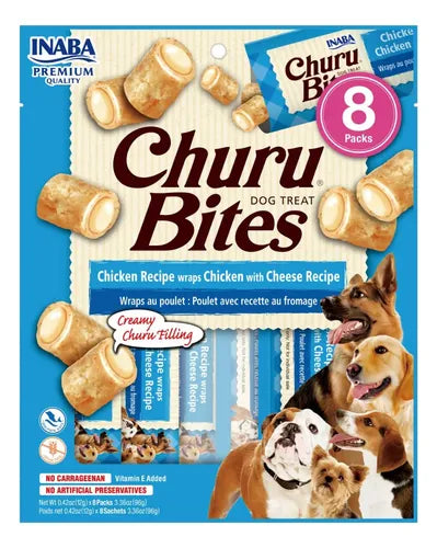 CHURU BITES FOR DOG CHICKEN RECIPE WHITH CHESSE 96g
