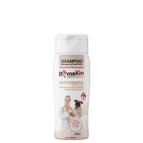 CHAMPU MEDICADO ANTIMICÓTICO NATURAL PARA PERROS Y GATOS 200 ml
