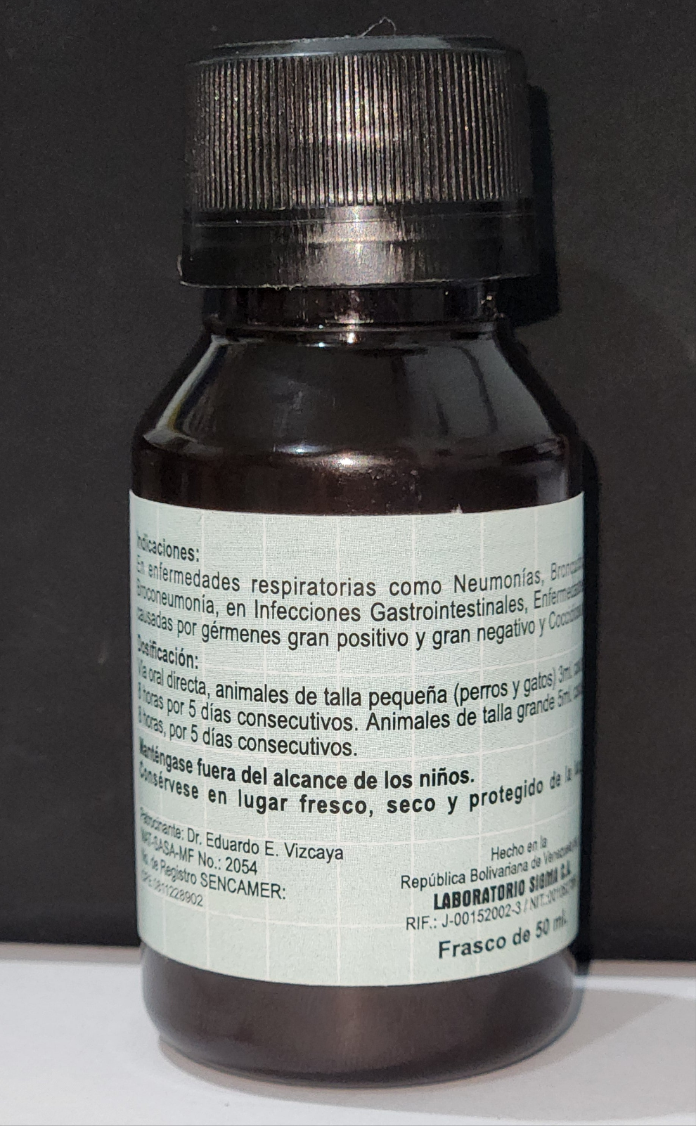 Antibiótico Sigma S.T.S para Enfermadades Respiratoria Cont Frasco de 50 ml