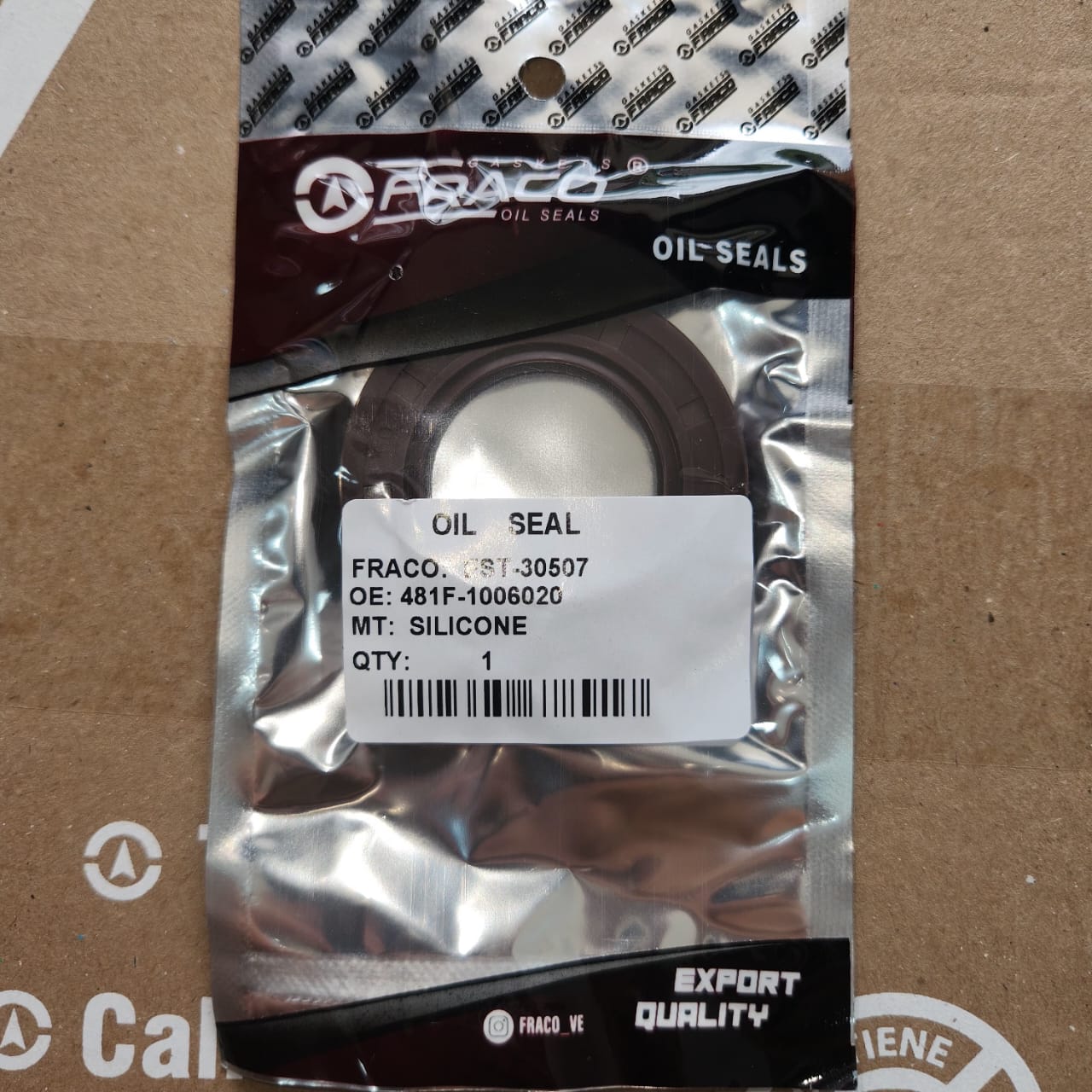 FS-7502-SB FULL SET SELLOS MOTOR FRACO CHERY ARAUCA X1 1.3L 4CIL 12-UP