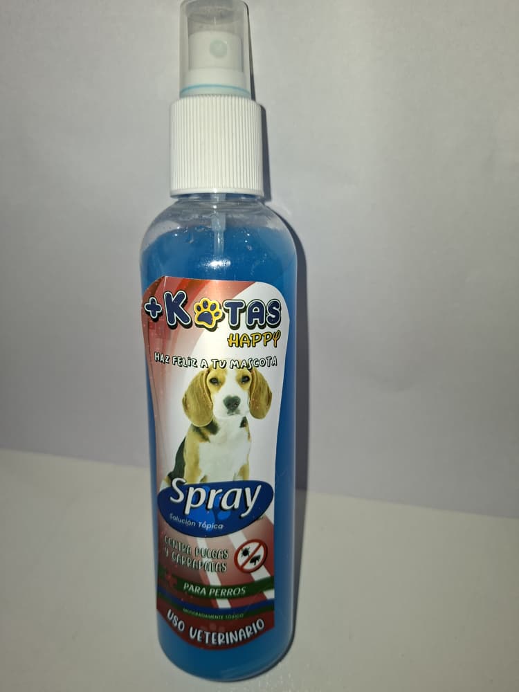 SPRAY SOLUCION TOPICA +KOTAS CONTRA PULGAS Y GARRAPATAS PARA PERROS CONT 240 ml