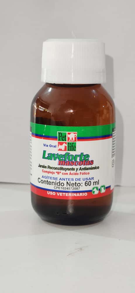 Laveforte Mascotas  60 ml Vitaminas Perros Y Gatos
