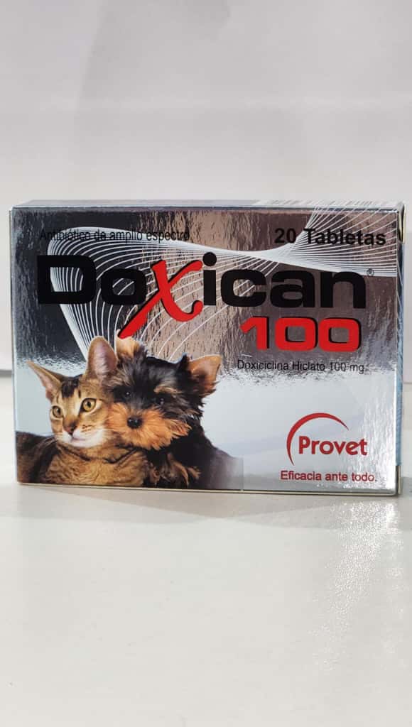 Doxican Doxiciclina 100 Mg Antibiotico 20 Tabletas