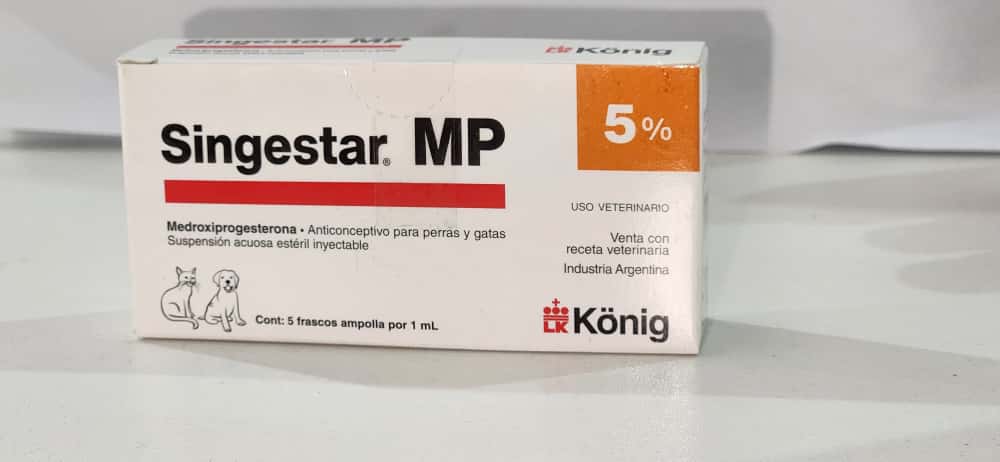 SINGESTAR MP CONT 5 FRASCO AMPOLLA POR 1 ml MEDROXIPROGESTERONA