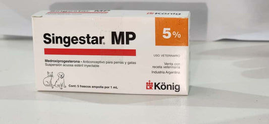 SINGESTAR MP CONT 5 FRASCO AMPOLLA POR 1 ml MEDROXIPROGESTERONA