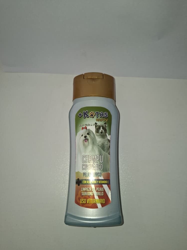 CHAMPUI COSMETICO PELAJE LARGO +KOTA PARA PERROS Y GATOS CONT 240 ML