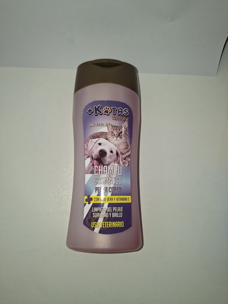CHAMPU COSMETICO PELAJE CORTO +KOTAS PARA PERROS Y GATOS CONT 240 ML
