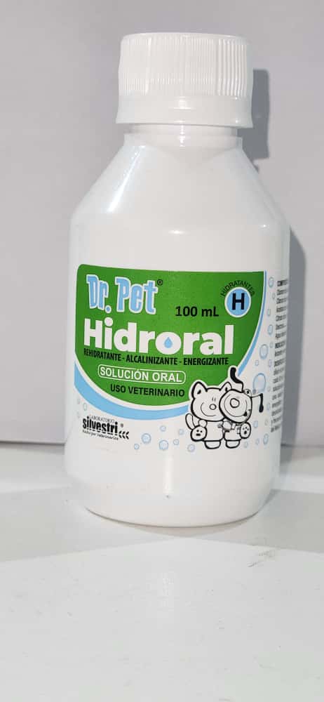 Dr Pet Hidroral Rehidratante Suero Perros y Gatos Solución Oral  Cont 100 ml