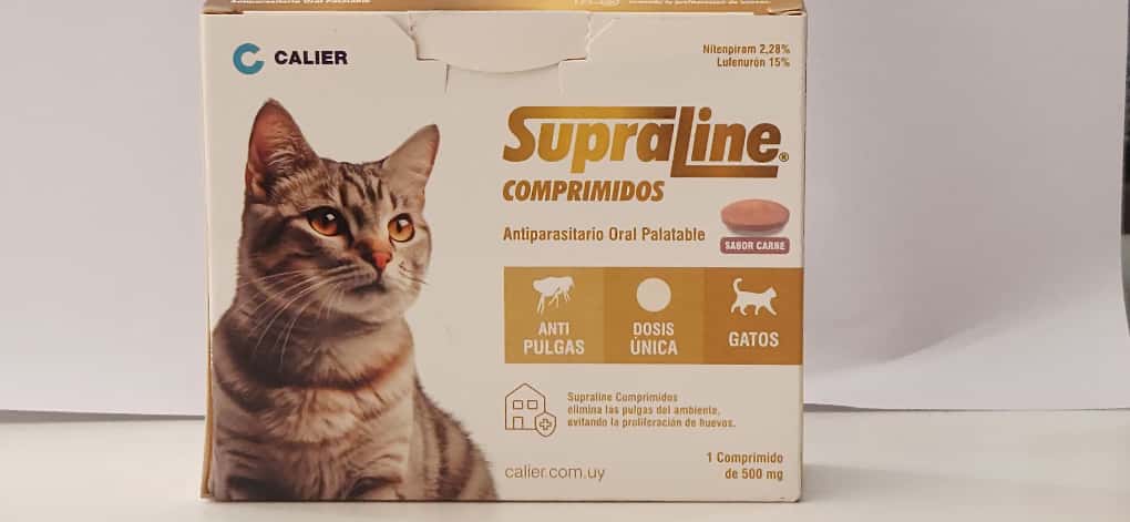 Antiparasitario Supraline Vía Oral Cont 1 Comprimido de 500 mg para Gatos