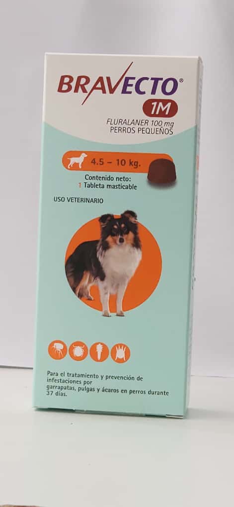 Bravecto 4.5-10kg 1m 100mg