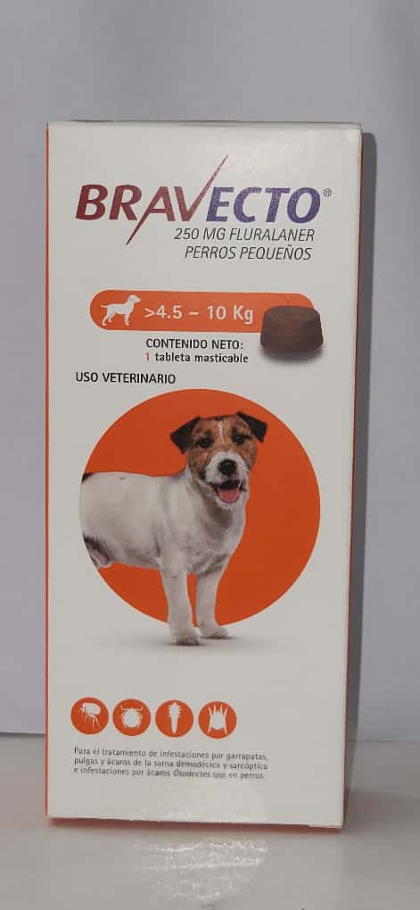 Bravecto 4,5 A 10 kg  250 mg