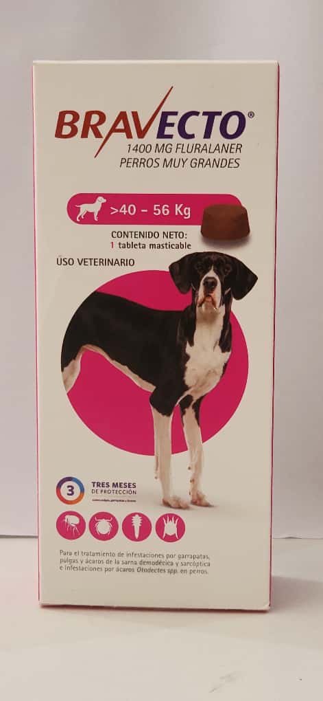 Bravecto 40 - 56 kg 1400 mg Canino