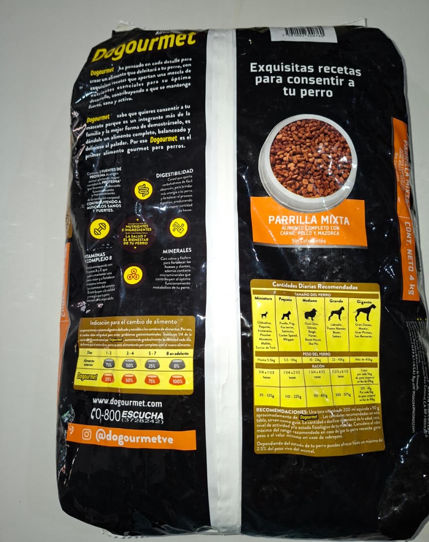 Dogourmet 4 kg PARRILLA MIXTA Adulto 2 Proteinas