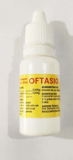 Antibiotico para Caninos y Felinos Oftasig cont 10 ml