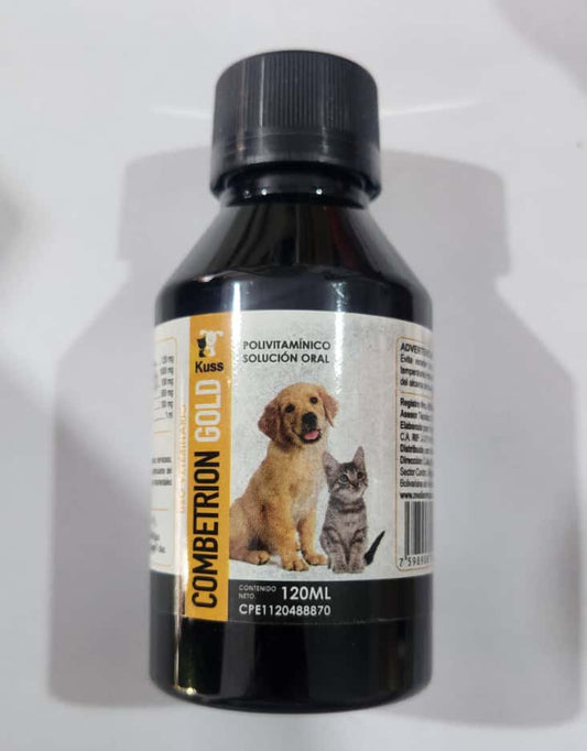 Polivitamínico Combetrion Gold  Solución Oral Cont 120 ml