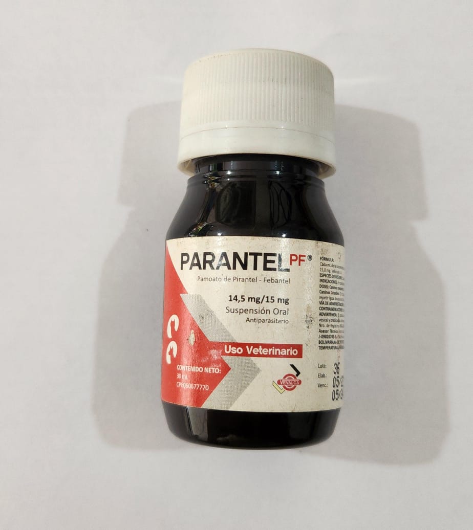 Antiparasitario Parantel Perros y Gatos Suspensión Oral Cont 30 ml