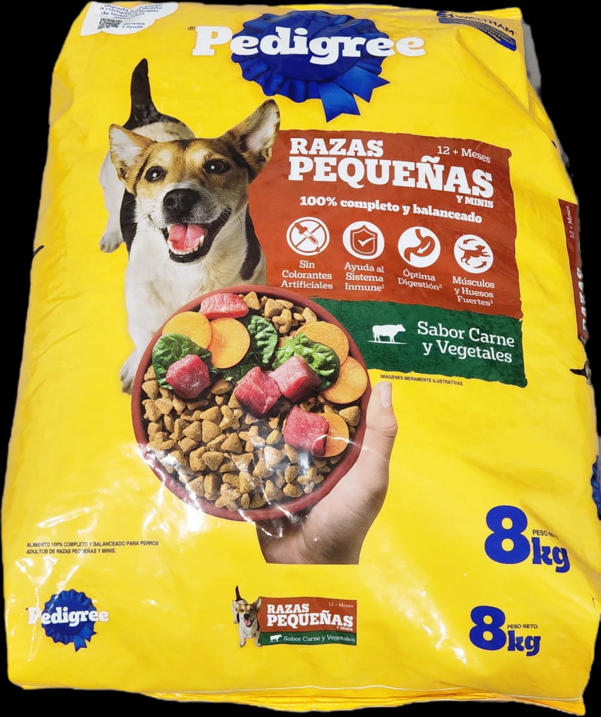 PEDIGREE 8 kg/GR Raza Pequeñas + 12 Meses