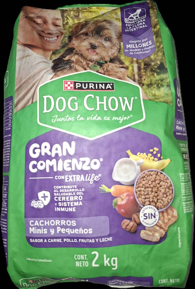 DOG CHOW 2 kg, Gran Comienzo Cachorros MINIS Y PEQUEÑOS, PURINA