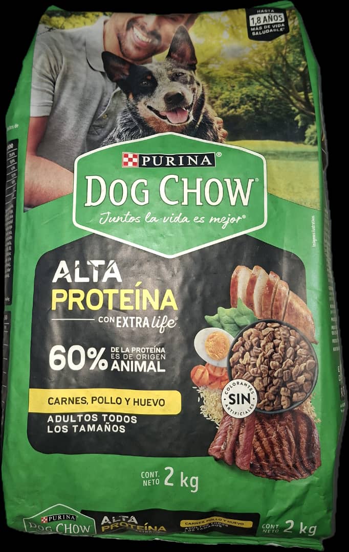 Purina Dow Chow Alta Proteina Perros Adulta Cont 2 kg