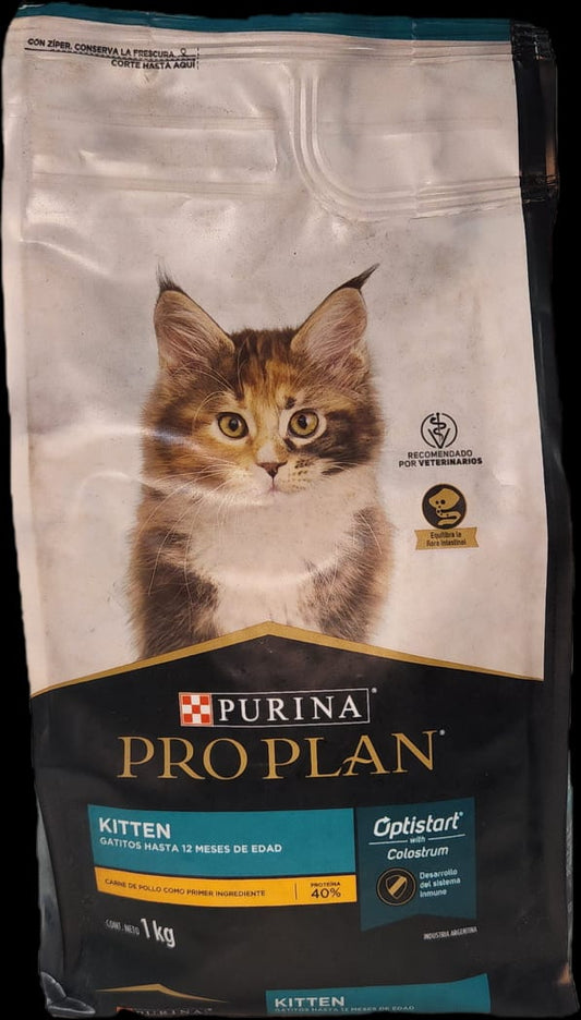PRO PLAN 1 kg KITTEN, HASTA 12 Meses, PURINA
