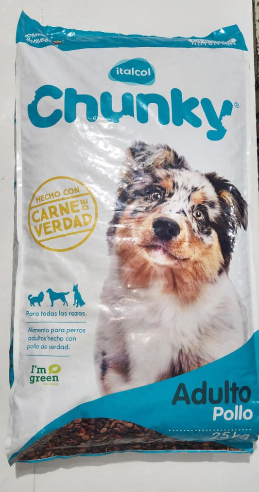 Chunky 25 kg Perro Adulto Sabor a Pollo $