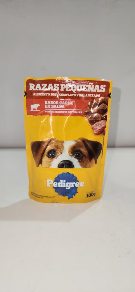 Pedigree HUMEDO 100 g SABOR A CARNE EN SALSA Razas Pequeñas