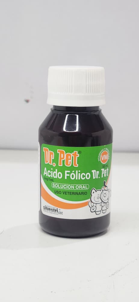 Acido Folico 50 ml, Solucion Oral, Dr. Pet $