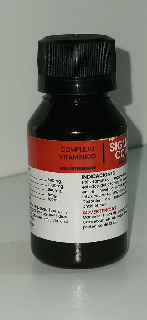 Sigmavit B complex 50ml, Complejo Vitamínico Caninos y Felinos