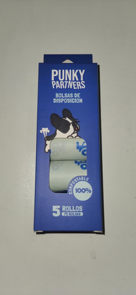 Punky Partners Bolsas de Disposición 5 Rollos (75 Bolsas )