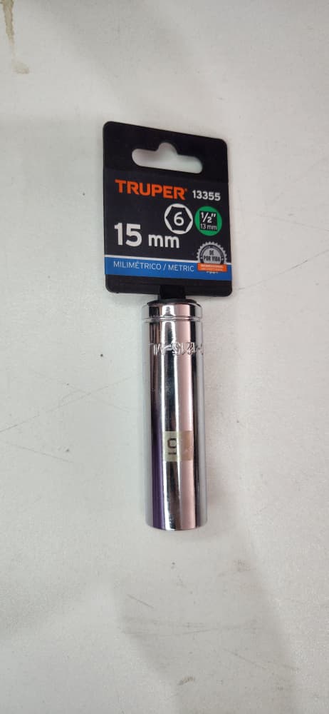 13355 DADO L 6PTA 1/2X15MM TRUPER D-5315-M