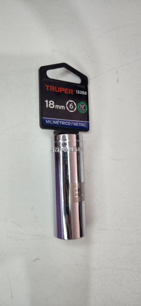 13358 DADO L 6PTA 1/2X18MM TRUPER D-5318-M