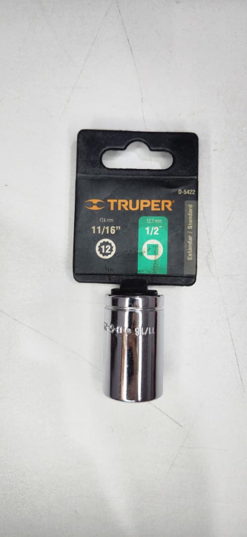 13305 DADO 12 PTAS 1/2X11/16 TRUPER D-5422