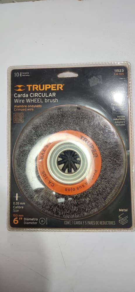 11523 CEPILLO AC CIR 13/16X6 TRUPER CA-105