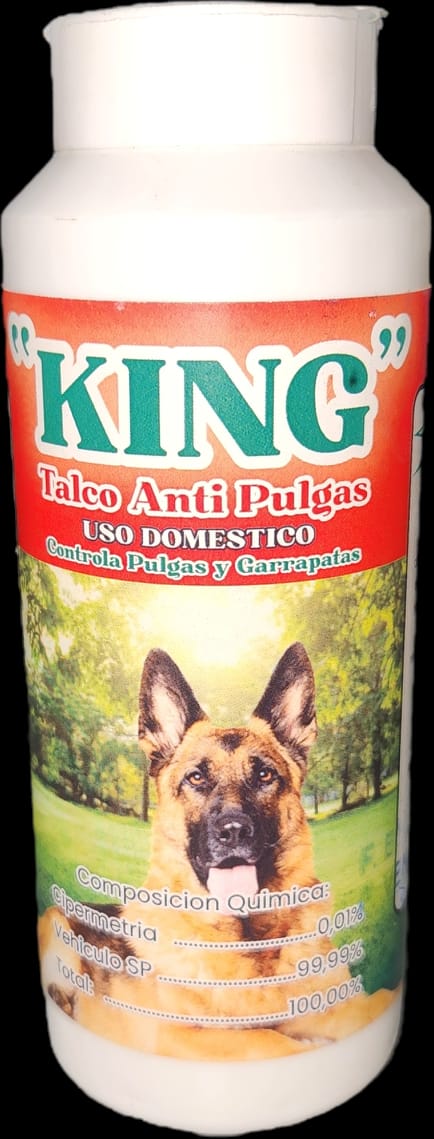 King Talco Antipulga 240 ml Uso Dosmetico