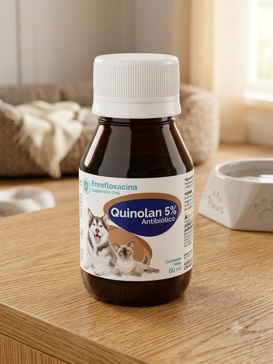 QUINOLAN ANTIBIÓTICO 5% 60ml AGRIQUIMVET