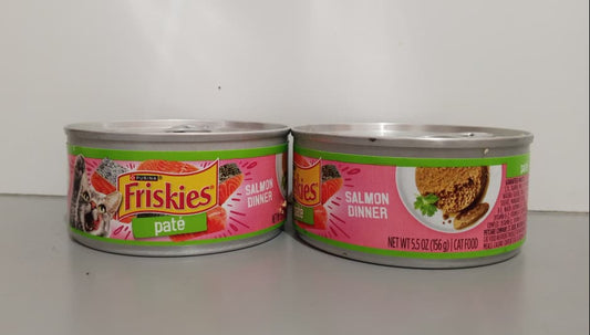 FRISKIES PATÉ SALMON DINNER 156g$