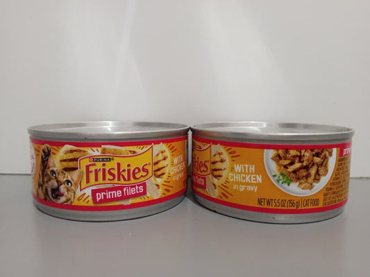 FRISKIES WITH CHICKEN IN GRAVY 156g$ PRIME FILETS