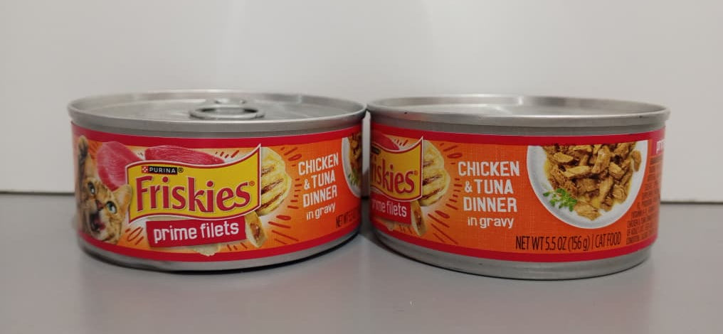 FRISKIES CHICKEN & TUNA DINNER IN GRAVY 156g$ PRIME FILETS