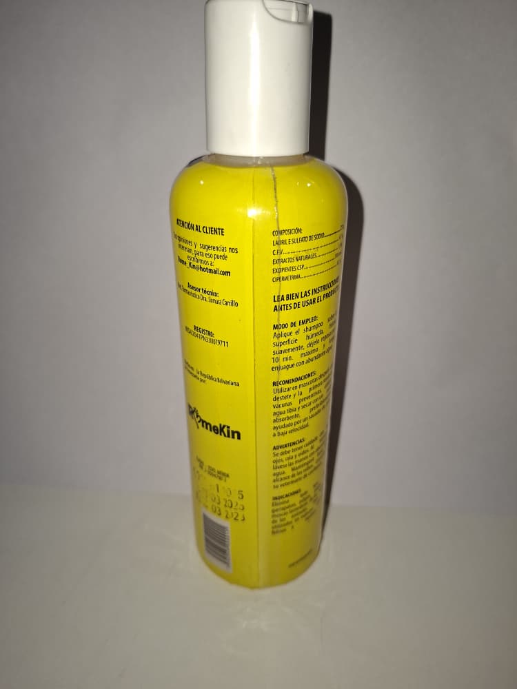 SHAMPOO ANTIPARASITARIO ROMEKIN PARA PELOS CLAROS CONT 250cm