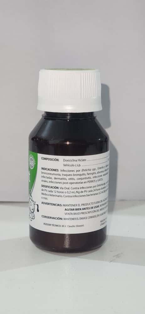 Doxipet Doxiciclina 50 ml $, Dr Pet Perros Y Gatos, Suspensión Oral