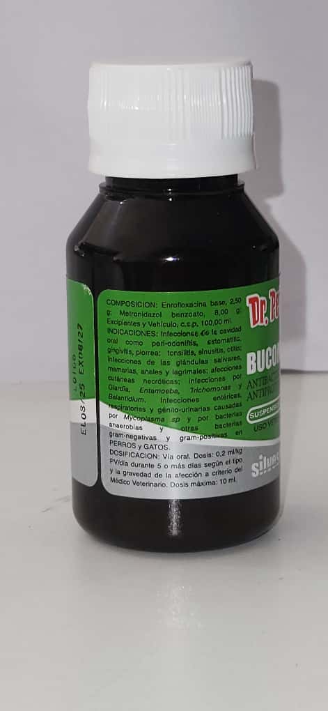 Bucomorgyl 50ml, Dr Pet, Antibacteriano, Suspensión Oral $