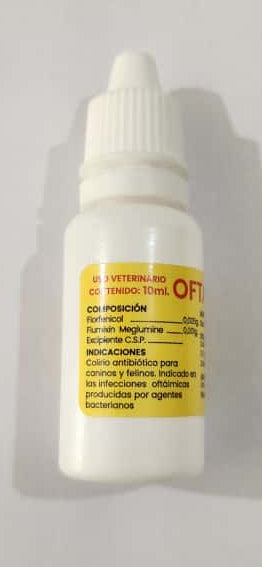 Antibiotico para Caninos y Felinos Oftasig cont 10 ml