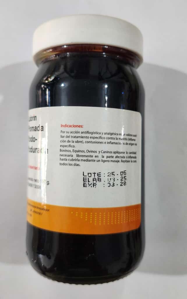 Pomada Yodo-Yodurada Labrin para Animales Cont 150 gr