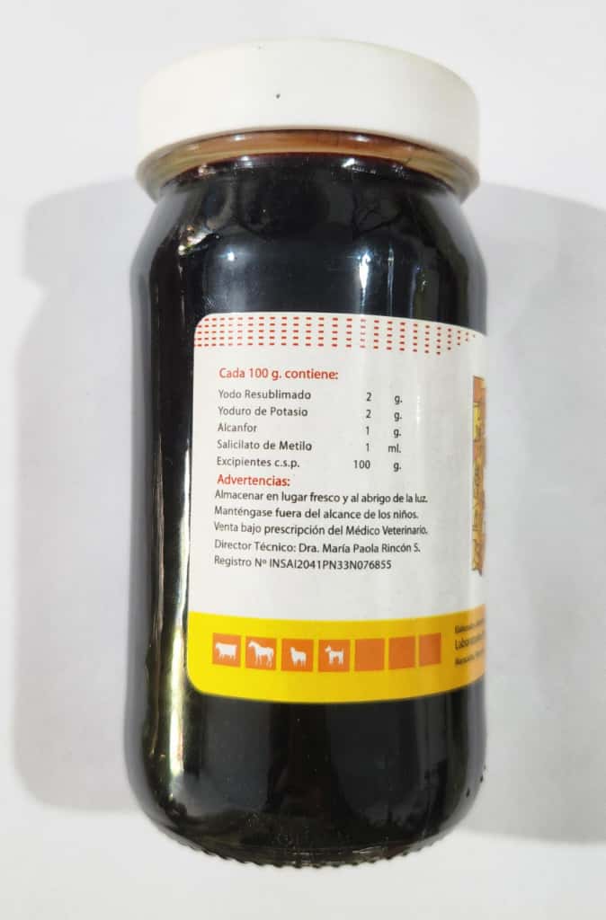 Pomada Yodo-Yodurada Labrin para Animales Cont 150 gr