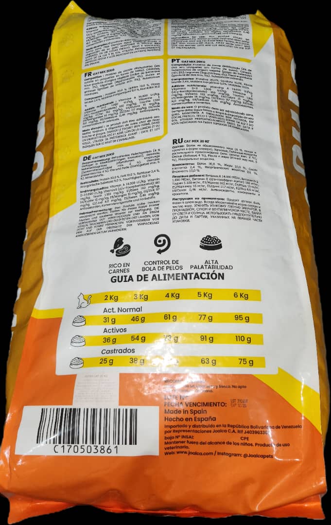 Cat Mix 20 kg$, Adultos Carnes, Astro