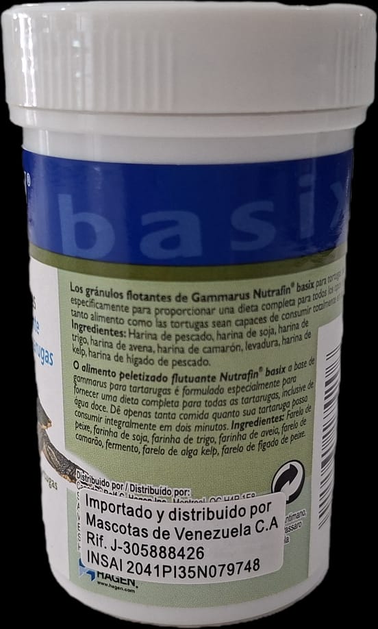 Alimento de Pescado para Todo Tipo De Tortugas NutraFin Basix  Cont 20 g