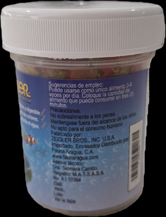 ZEIGLER Alimento Tropical Flake para Peces Cont 10 g